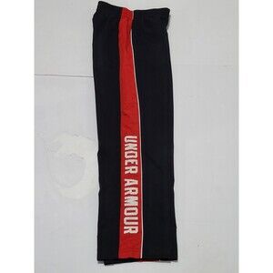 Under Armour Youth Medium Black And Red  Jogging Pants  Elastic Waist